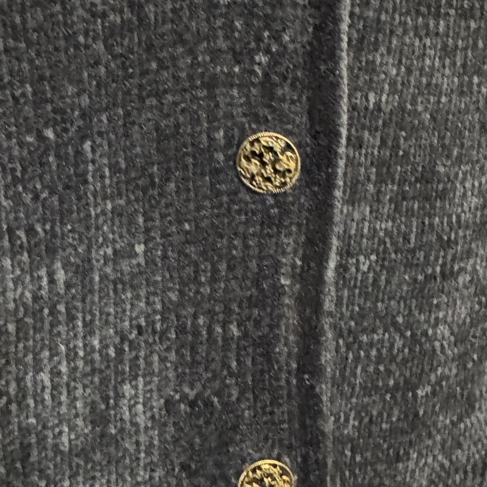 Vintage Koret Sweater Vest Floral Embroidery Button Front Sz S - Picture 6 of 8